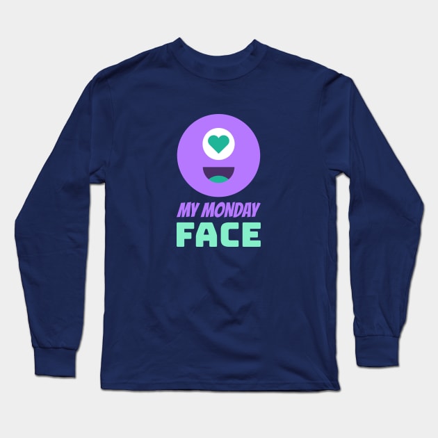 My Monday Face | Happiness Long Sleeve T-Shirt by GaryVeeApparel